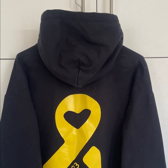 NWOT: BRING THEM HOME NOW Black Hoodie with Yellow Print NEW - Picture 12 of 16